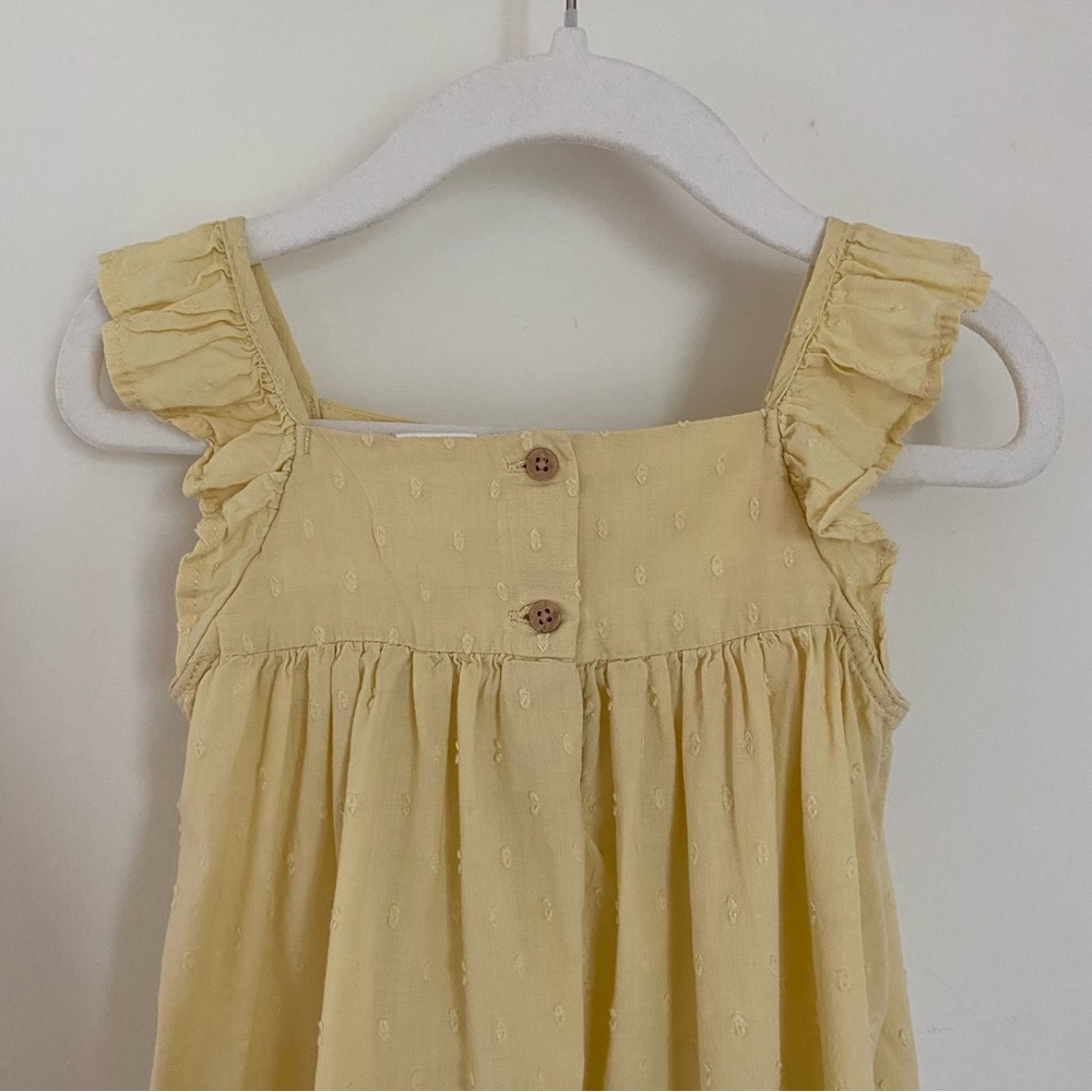 Yellow Ruffle Baby Dress - Picture 6 of 7